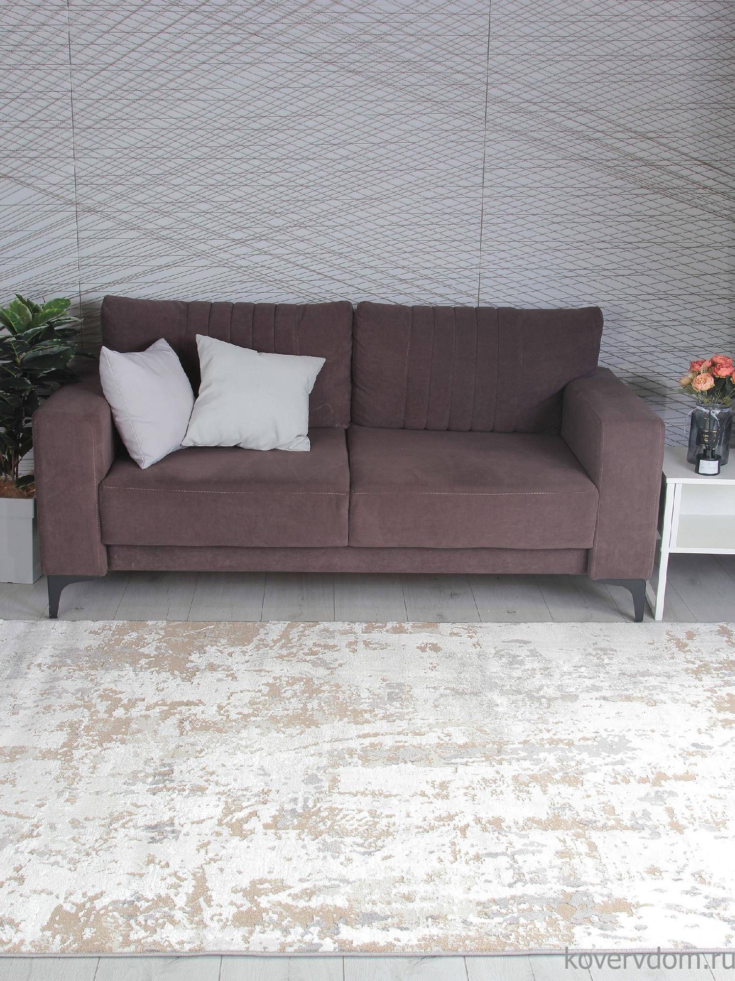 Ковер AMELI 5575A S.BEIGE / P.WHITE