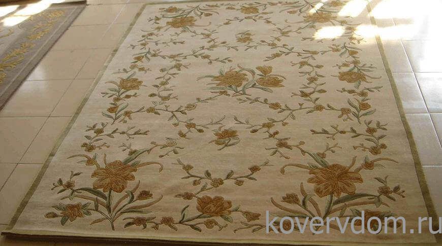 Ковер шерстяной с шелком TIBET 120L  TX-104B