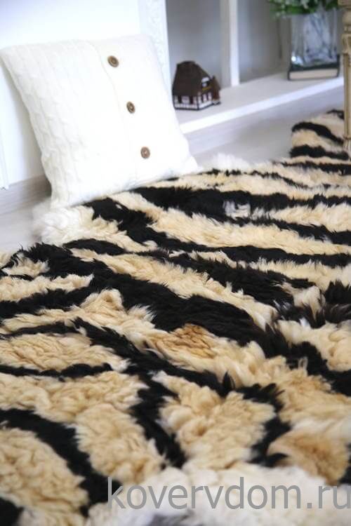 Ковер натуральный из меха Альпаки ШКУРА ТИГРА
