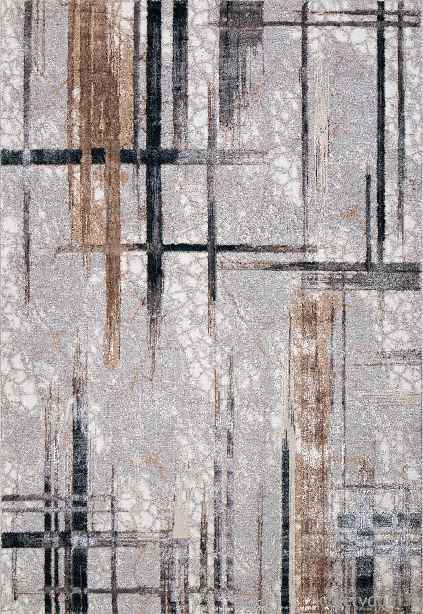 Ковер PERU C071A D.GREY SHIRINK / BLUE FDY