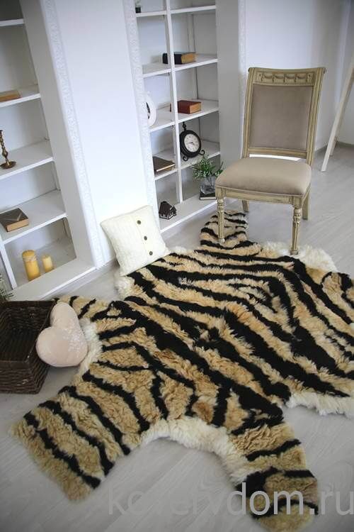 Ковер натуральный из меха Альпаки ШКУРА ТИГРА
