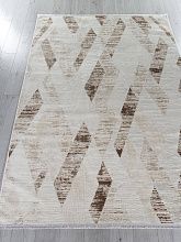 Пушистый ковер SHINE 33162A CREAM / WHITE