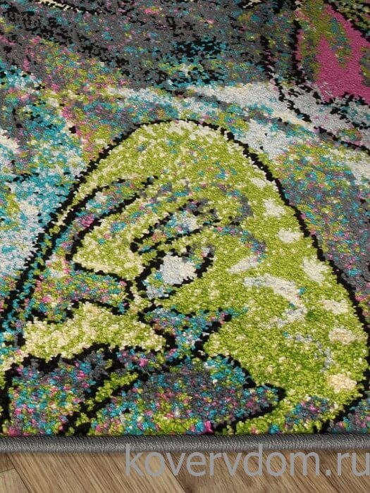 Ковер детский Бабочки FUNKY TOP FRU graphite