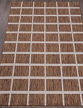 Ковер циновка VEGAS S004 BROWN-CREAM