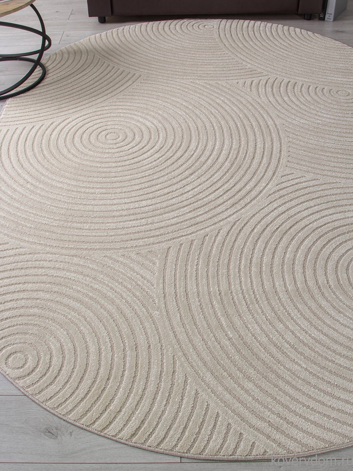 Ковер DIOS-A F410 LIGHT CREAM Овал