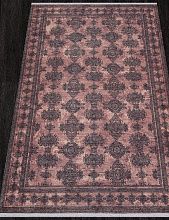 Ковер терракотовый LOTUS AB028A RED / BLACK