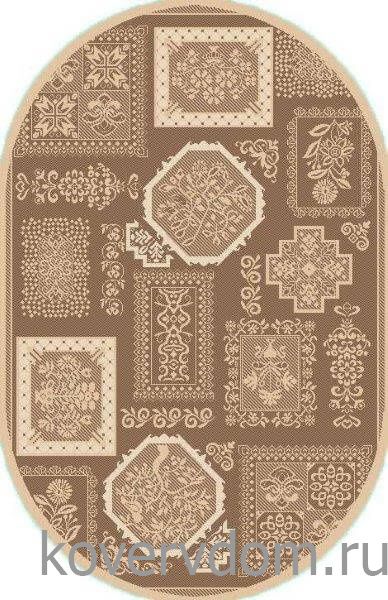 Ковер-циновка Эко 78020-23 ОВАЛ 