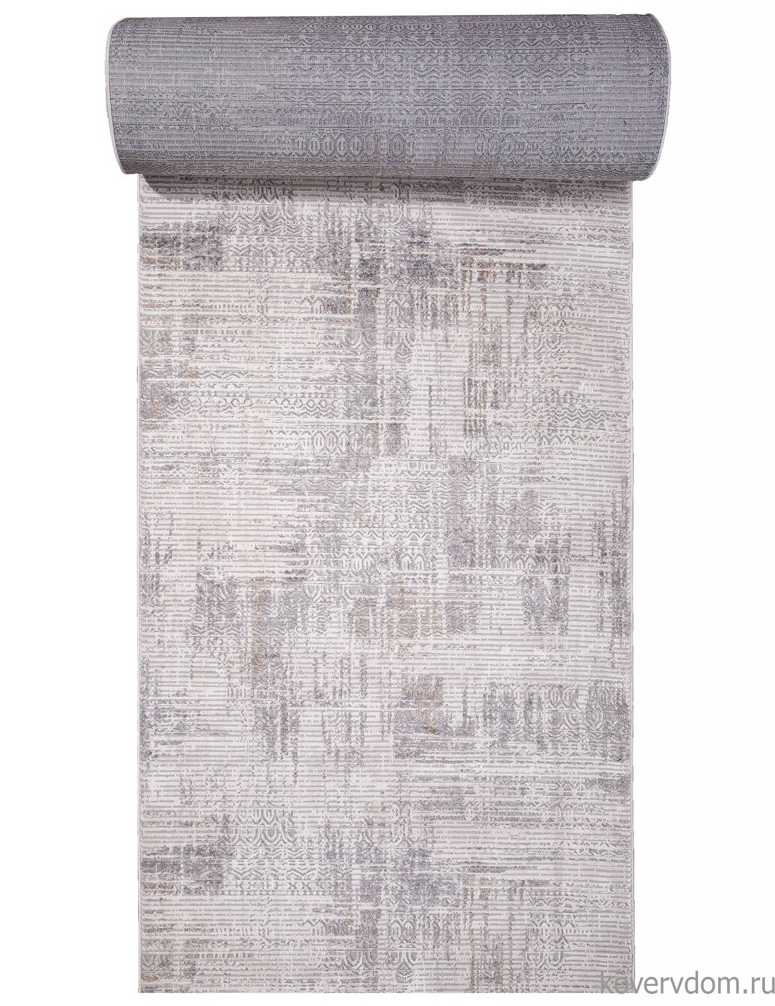 Ковровая Дорожка ALANYA 22403A WHITE / GREY SHR