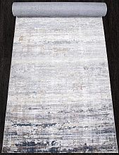 Пушистый ковровая Дорожка PERU D060A CREAM SHIRINK / BLUE FDY