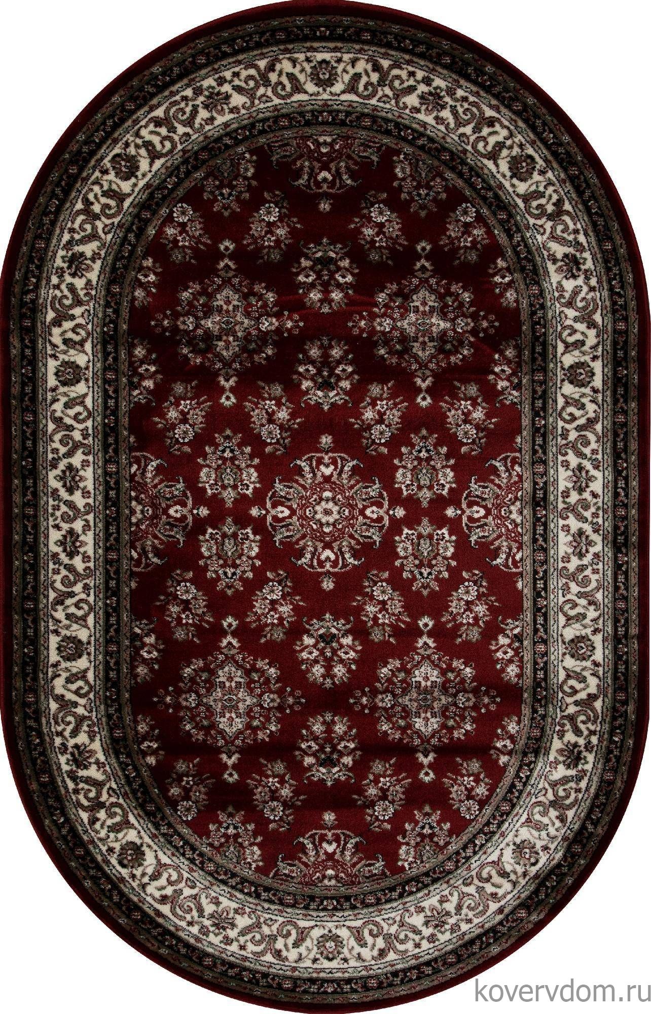 Ковер COLIZEY D064 RED Овал