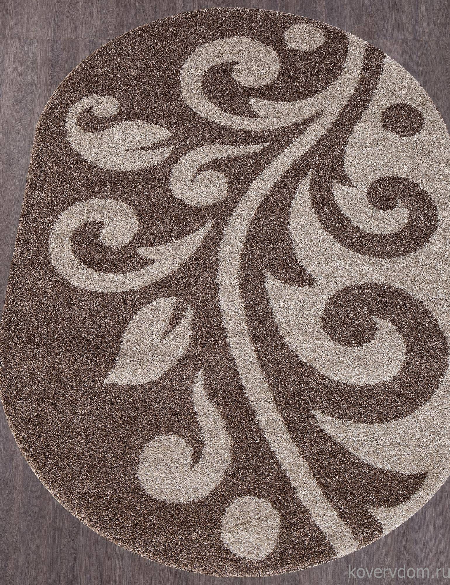 Ковер PLATINUM t621 DARK BEIGE Овал