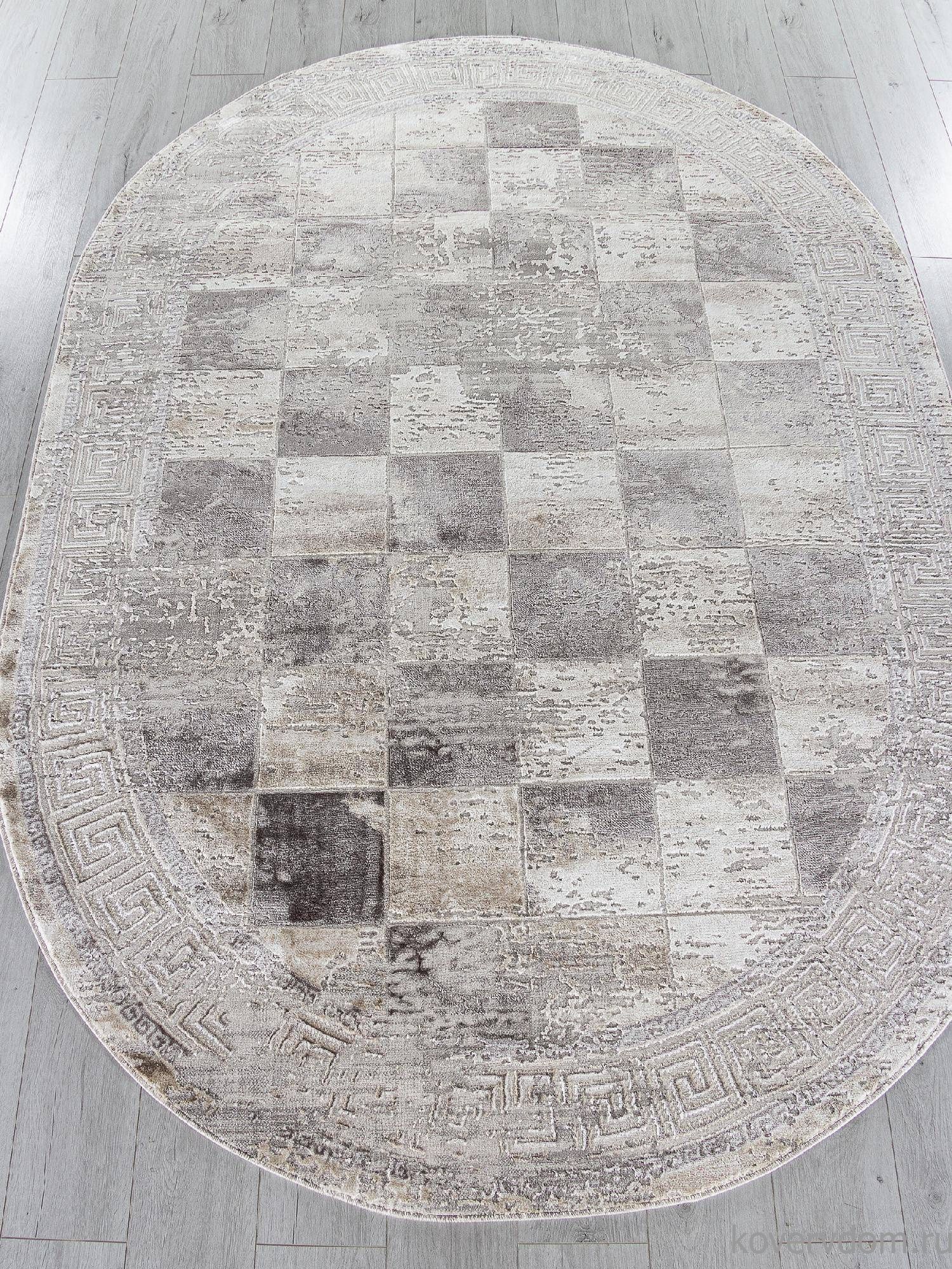 Ковер LUCCI P0411 L.GRAY / PLY A.GRI COKME Овал