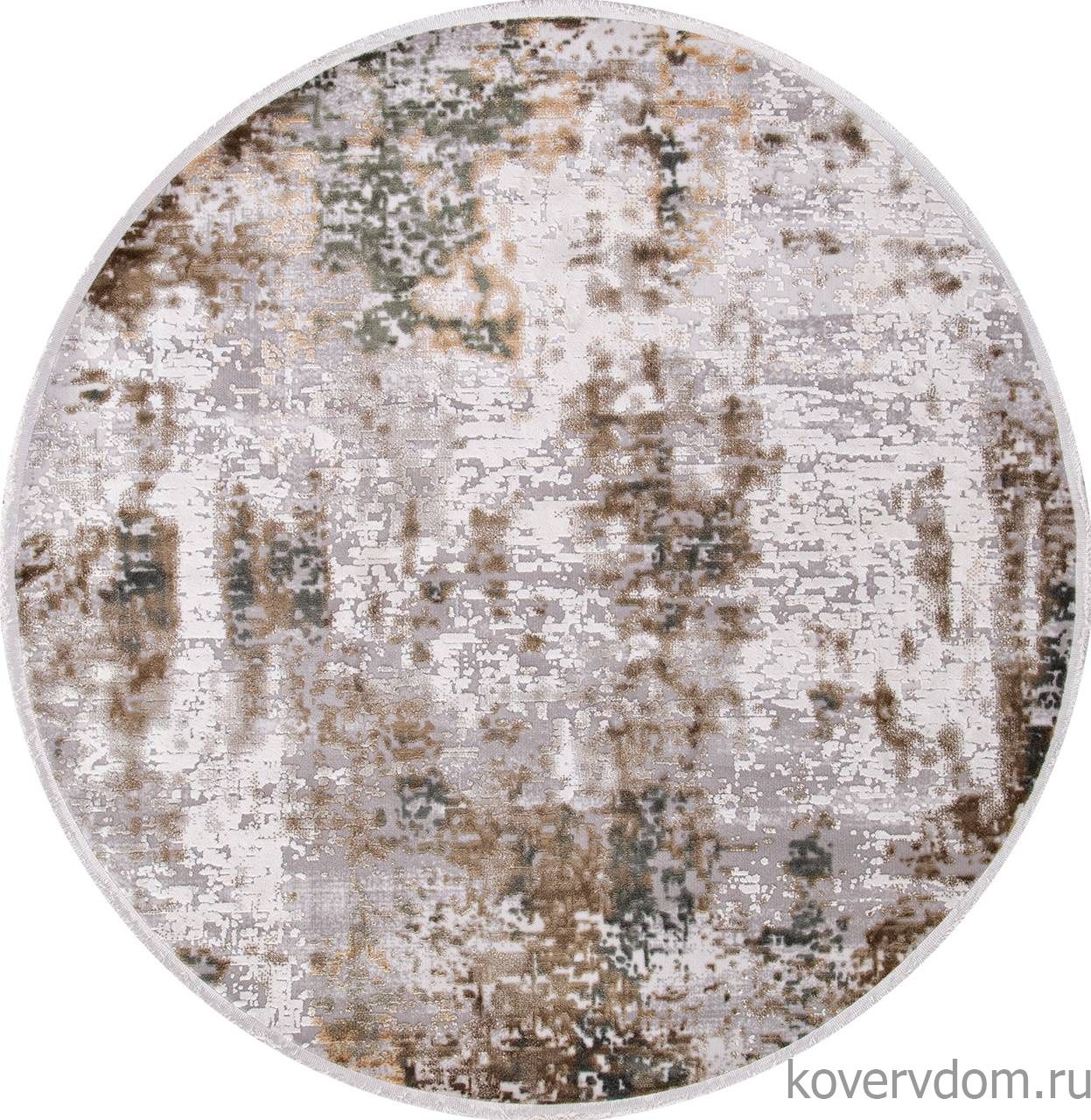 Ковер ALLURES 12104 CREAM / GREEN Круг